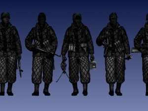 German paratroopers 3D प्रिंट मॉडल
