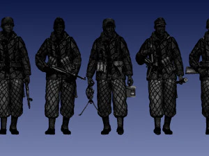 German paratroopers 3D Print Model