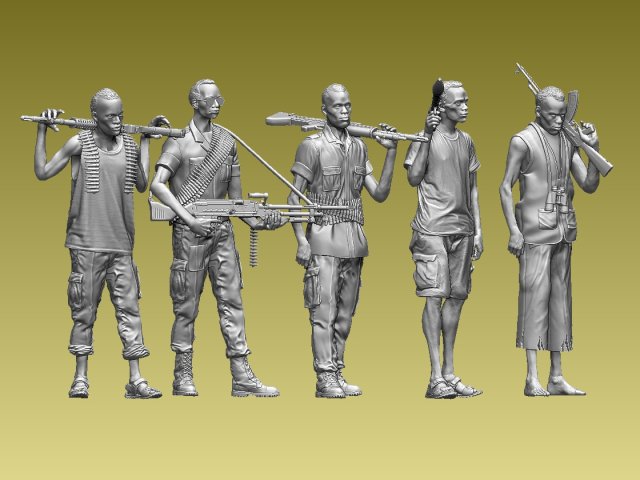 Samali pirates Model Cetak 3D .c4d .max .obj .3ds .fbx .stl .blend 
