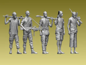 Pirati somali Modello di stampa 3D