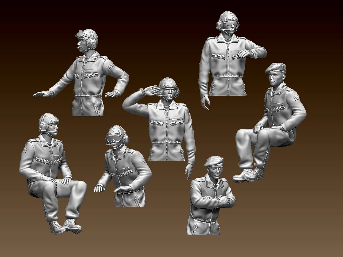 Tank crew leopard 3D Print Model .c4d .max .obj .3ds .fbx .stl .blend 
