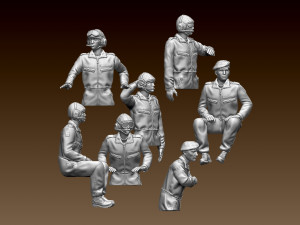 Tank crew leopard 3Dプリントモデル