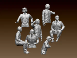 Tank crew leopard 3D Print Model