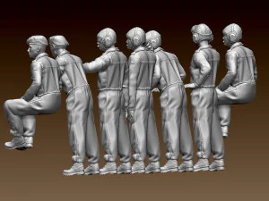 Tank crew leopard 3D Print Model