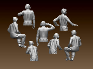 Tank crew leopard 3Dプリントモデル