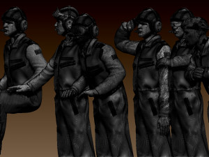 Tank crew leopard 3Dプリントモデル