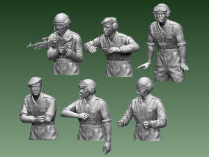 Challenger 2 British tank crew 3D प्रिंट मॉडल