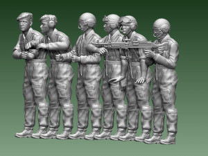 Challenger 2 British tank crew 3D प्रिंट मॉडल