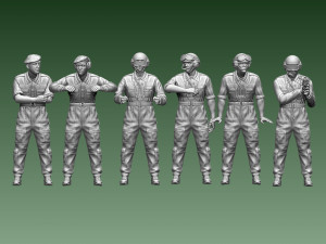 Challenger 2 British tank crew 3D प्रिंट मॉडल