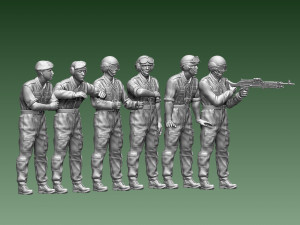 Challenger 2 British tank crew 3D प्रिंट मॉडल