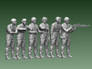 Challenger 2 British tank crew 3D Print Model