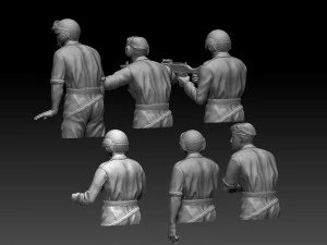 Challenger 2 British tank crew 3D Print Model