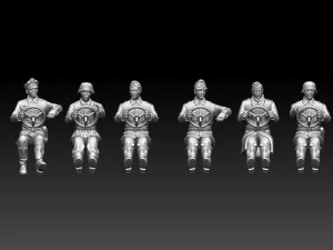 German drivers soldiers 3D Print Model