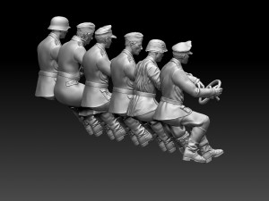 German drivers soldiers 3D Print Model