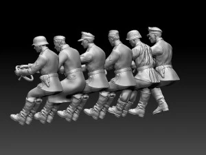 German drivers soldiers 3D Print Model
