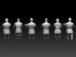 German drivers soldiers 3D Print Model