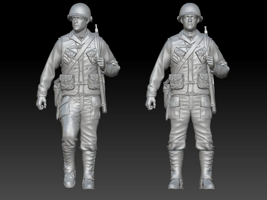 Captain Miller 3D Print Model .c4d .max .obj .3ds .fbx .stl .blend 