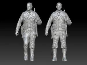 Captain Miller 3D Print Model