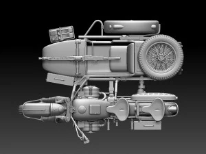 R75 motorcycle 3D Print Model