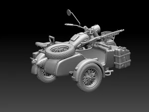 R75 motorcycle 3D Print Model
