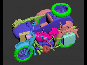 R75 motorcycle 3D Print Model