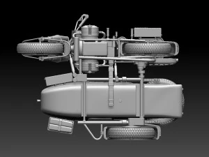 R75 motorcycle 3D Print Model