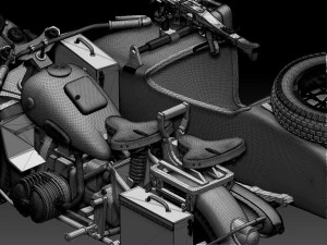 R75 motorcycle 3D Print Model