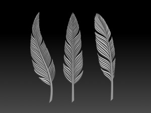 Feather 3D Print Model