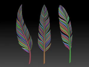 Feather 3D Print Model