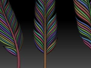 Feather 3D Print Model