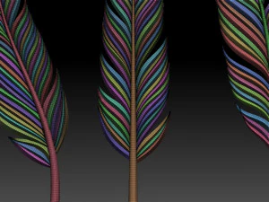 Feather 3D Print Model