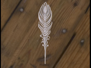 Feather of peacock Modelo de impresión 3D