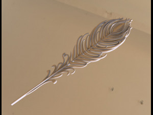 Feather of peacock Modelo de impresión 3D