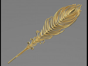 Feather of peacock Modelo de impresión 3D
