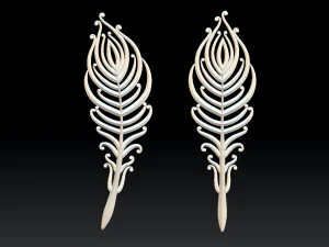 フェザー 3Dプリントモデル