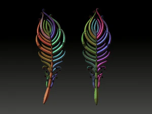 Feather 3D Print Model