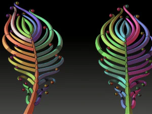Feather 3D Print Model