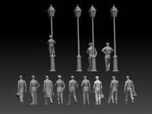 Townspeople Modelo de Impressão 3D