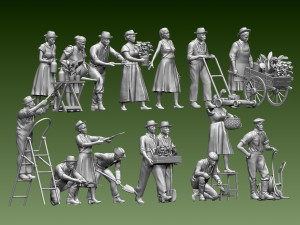 Gardeners Modelo de Impressão 3D