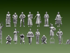 jardineros Modelo de impresión 3D