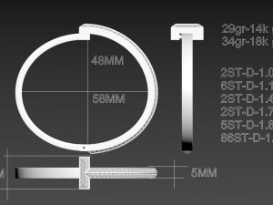 Bracelet 3D प्रिंट मॉडल