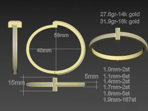 Bracelet 3D Print Model
