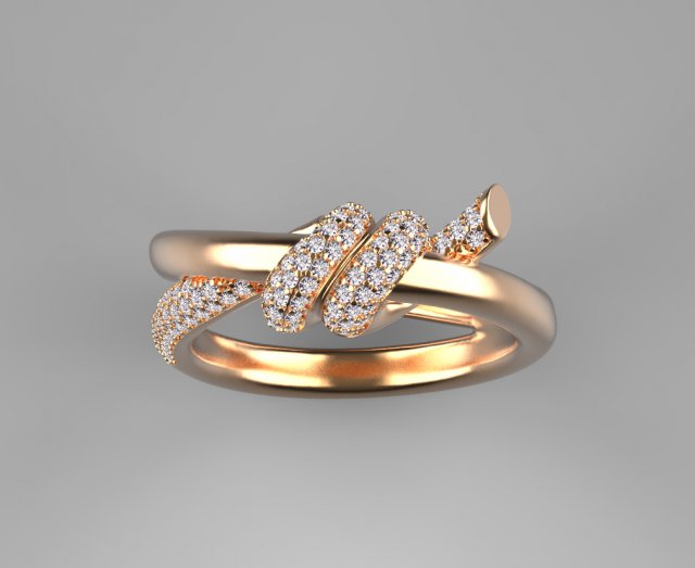 Ring 3D Print Model .c4d .max .obj .3ds .fbx .stl .blend 