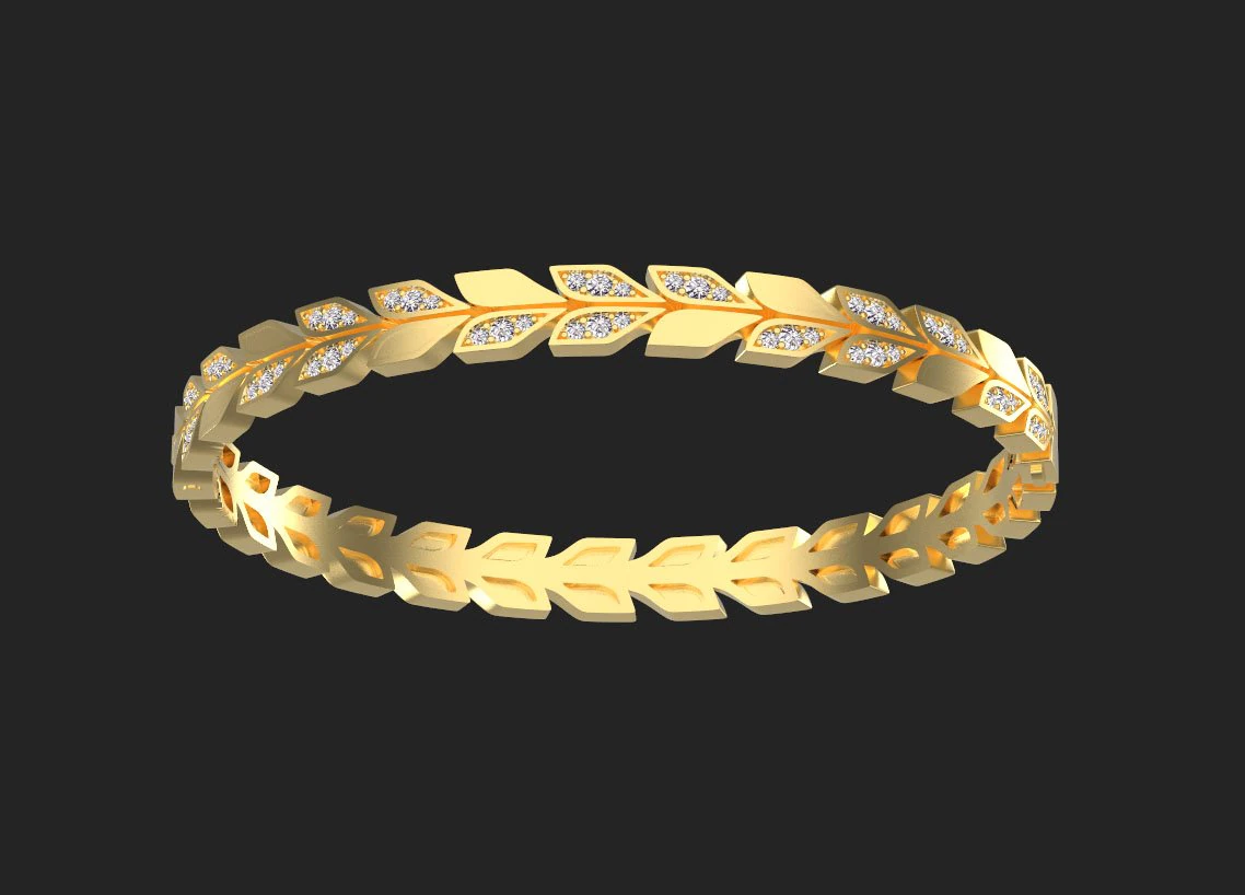 Bracelet 3D Print Model .c4d .max .obj .3ds .fbx .stl .blend 