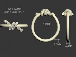 指輪 3Dプリントモデル