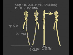 Earrings r Modelo de Impressão 3D