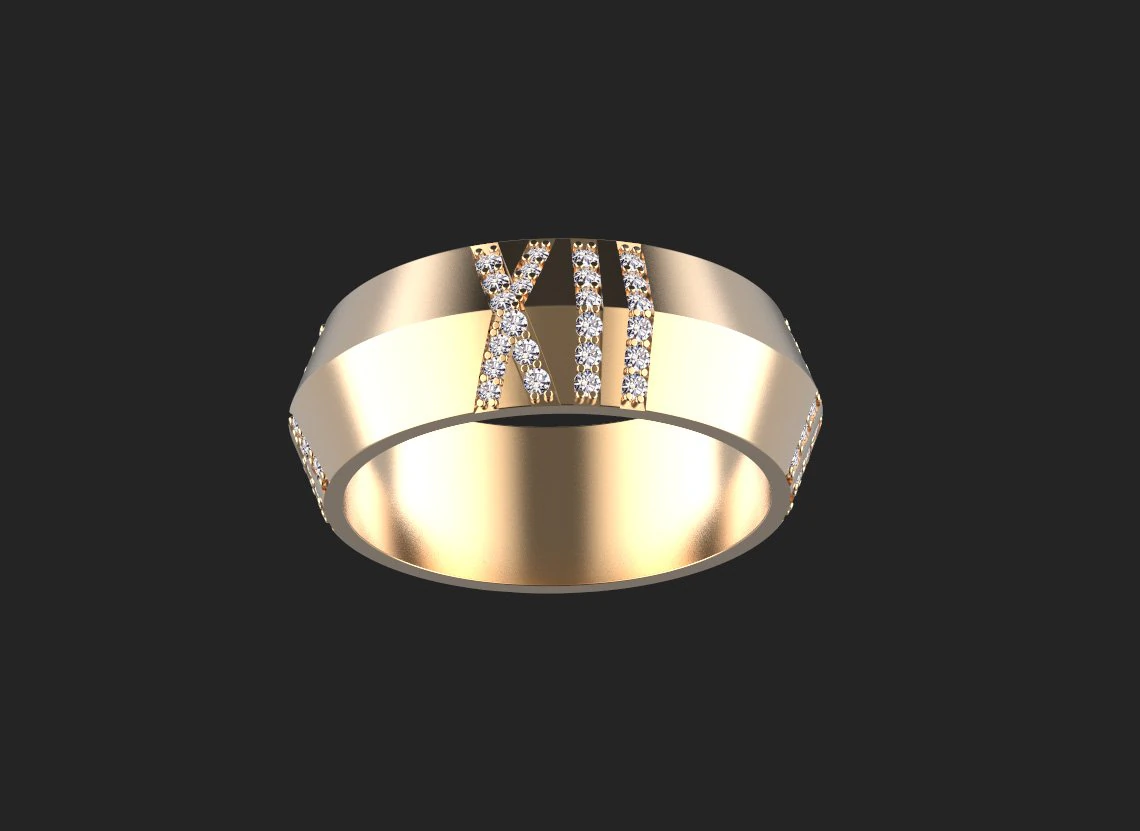 Ring 3D Print Model .c4d .max .obj .3ds .fbx .stl .blend