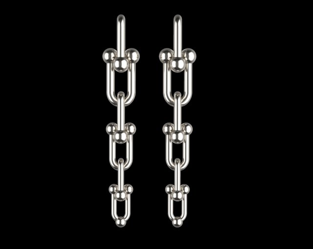 Earrings 3Dプリントモデル .c4d .max .obj .3ds .fbx .stl .blend 