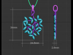 Pendant 3D Print Model