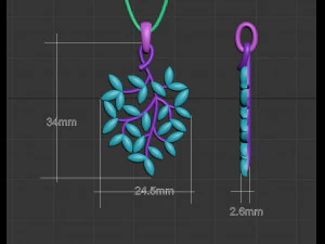 Pendant 3D Print Model